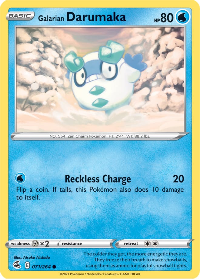Darumaka #71/264 Common - Fusion Strike Pokemon card
