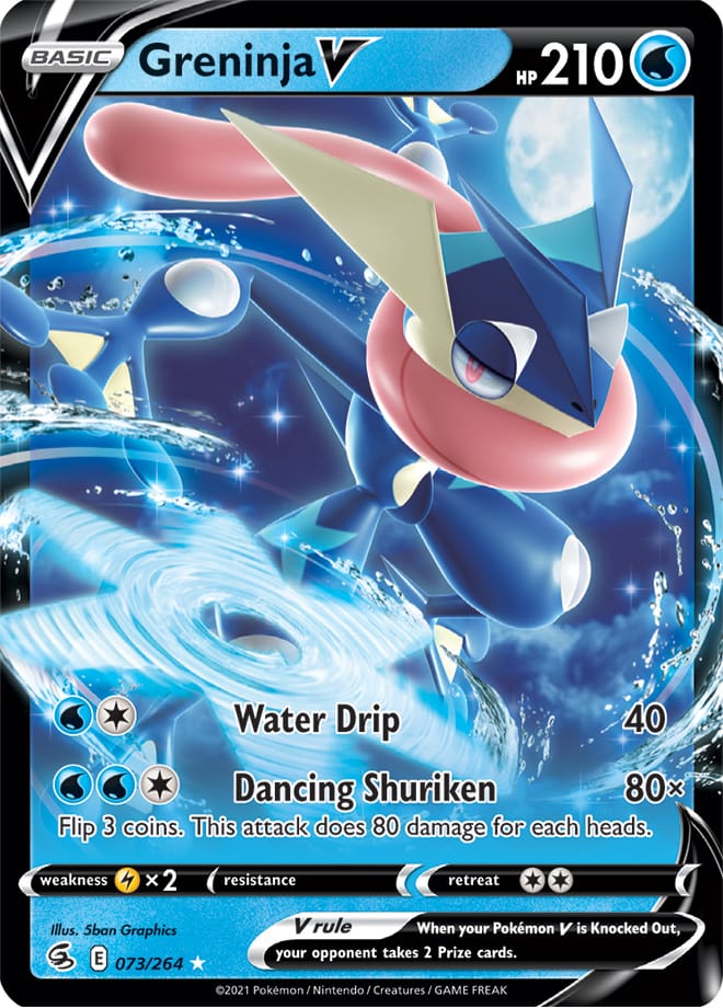 Greninja #73/264 Ultra Rare - Fusion Strike Pokemon card