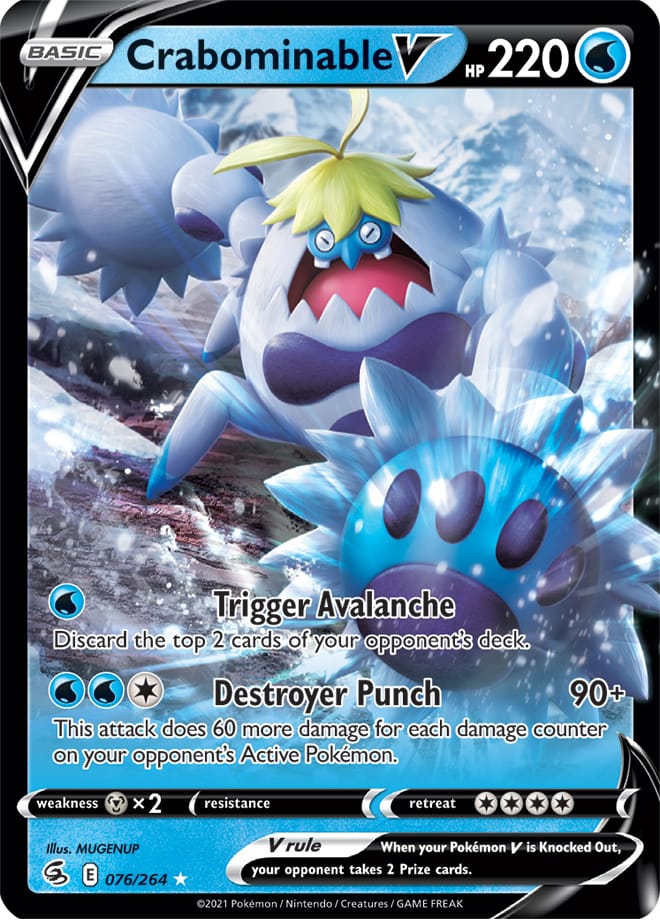 Crabominable #76/264 Ultra Rare - Fusion Strike Pokemon card