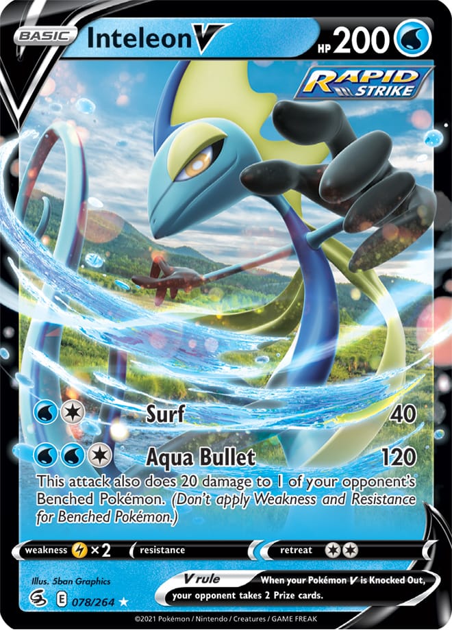 Inteleon #78/264 Ultra Rare - Fusion Strike Pokemon card