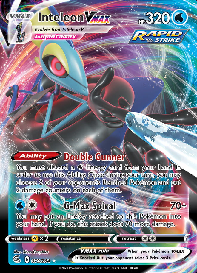Inteleon #79/264 Ultra Rare - Fusion Strike Pokemon card
