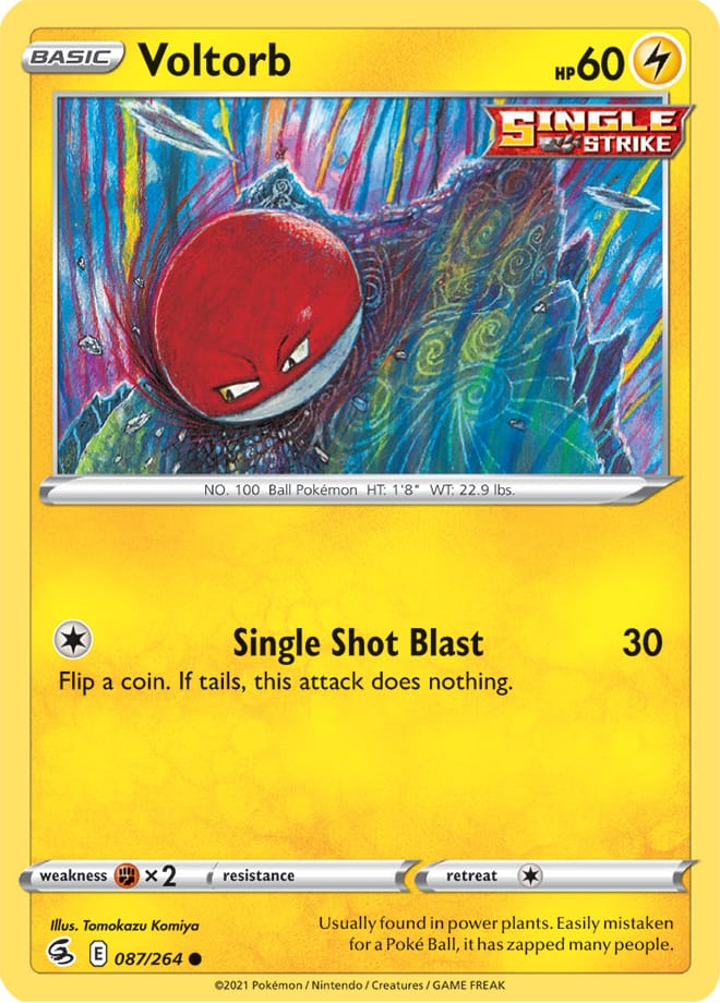Voltorb #87/264 Common - Fusion Strike Pokemon card