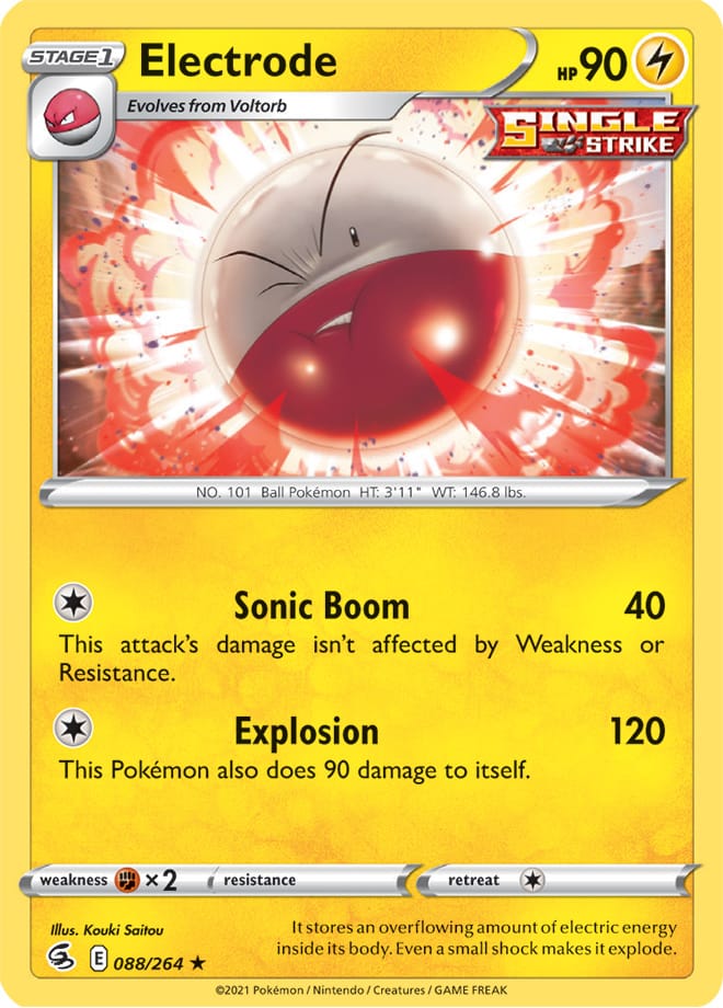 Electrode #88/264 Rare - Fusion Strike Pokemon card