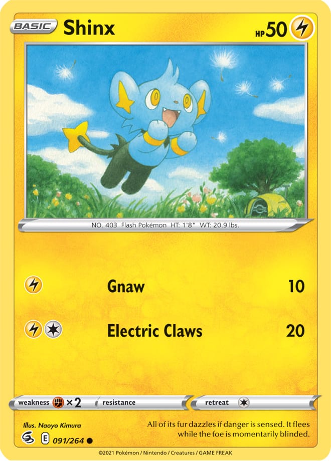 Shinx #91/264 Common - Fusion Strike Pokemon card
