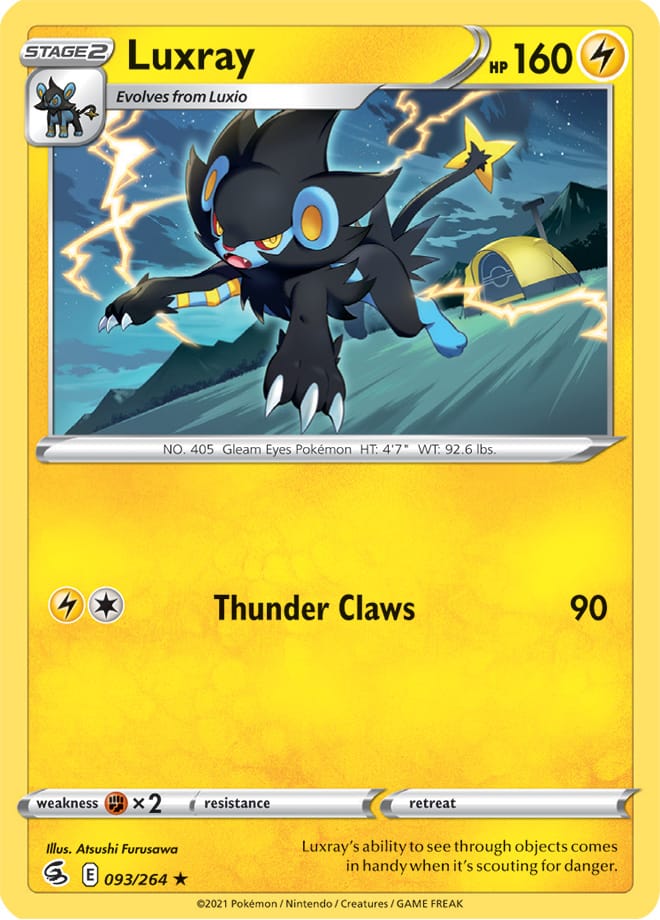 Luxray #93/264 Rare - Fusion Strike Pokemon card