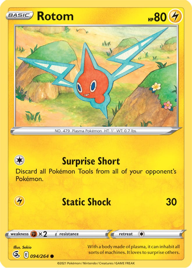 Rotom #94/264 Common - Fusion Strike Pokemon card