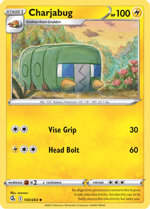 0100 Charjabug Uncommon Fusion Strike