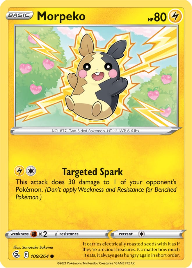 Morpeko #109/264 Common - Fusion Strike Pokemon card