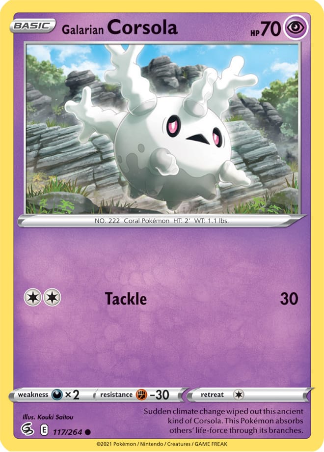 Corsola #117/264 Common - Fusion Strike Pokemon card