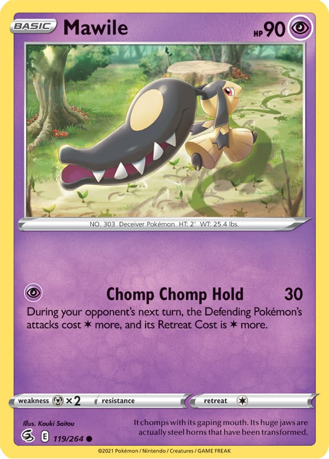 Mawile #119/264 Common - Fusion Strike Pokemon card