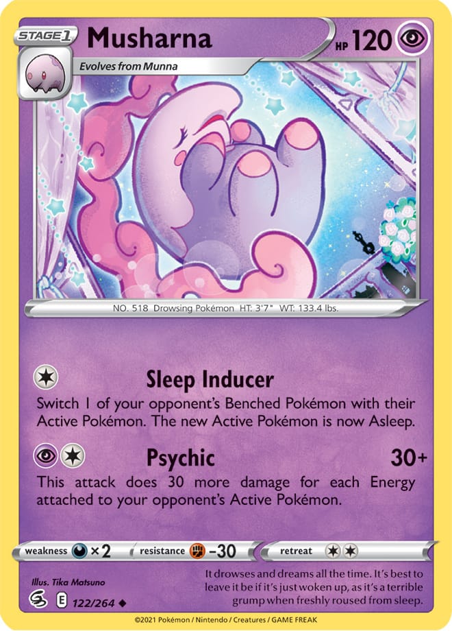 Musharna #122/264 Uncommon - Fusion Strike Pokemon card