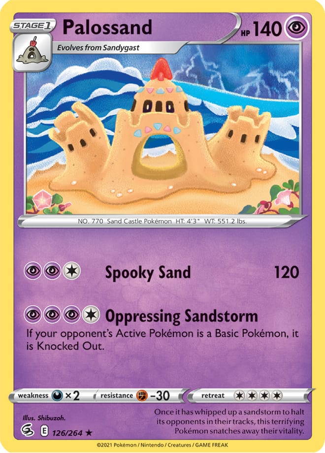 Palossand #126/264 Rare - Fusion Strike Pokemon card