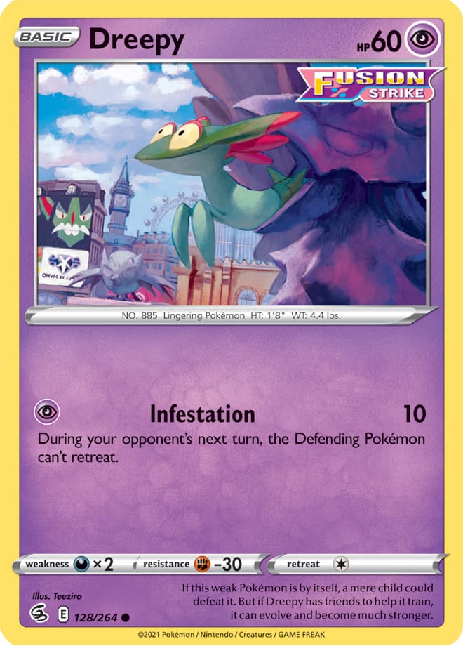 Dreepy #128/264 Common - Fusion Strike Pokemon card