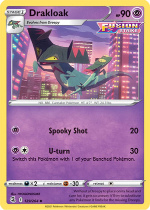 0129 Drakloak Uncommon Fusion Strike