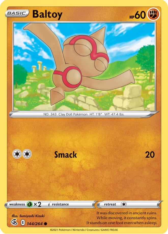 Baltoy #144/264 Common - Fusion Strike Pokemon card