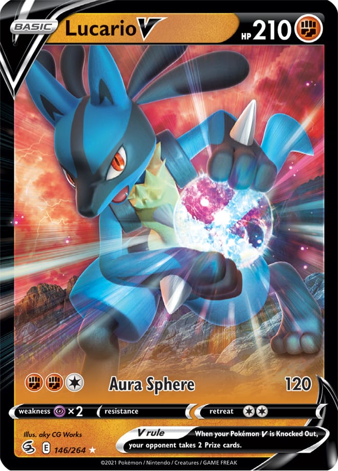 Lucario #146/264 Ultra Rare - Fusion Strike Pokemon card
