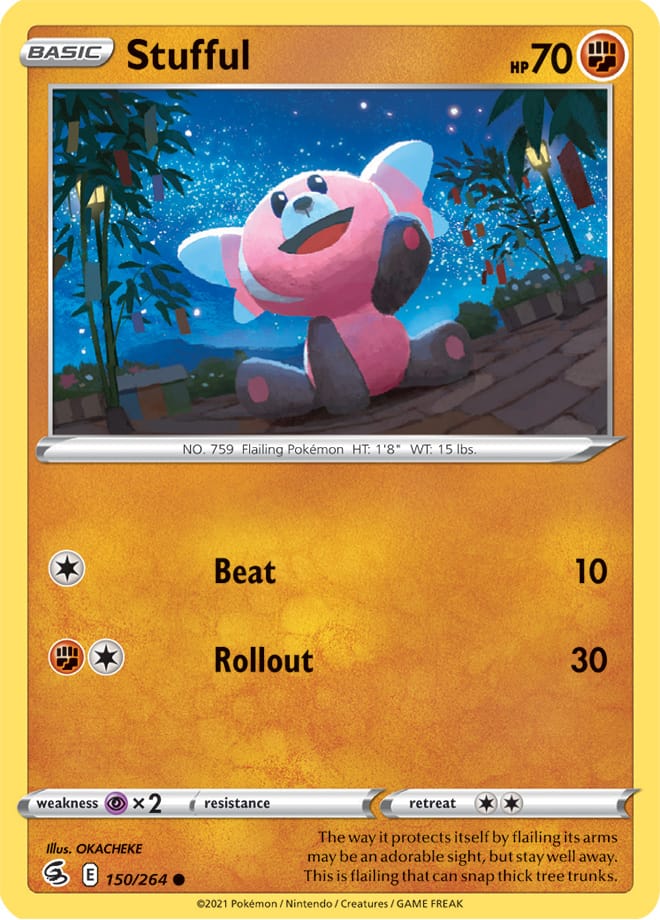 Stufful #150/264 Common - Fusion Strike Pokemon card