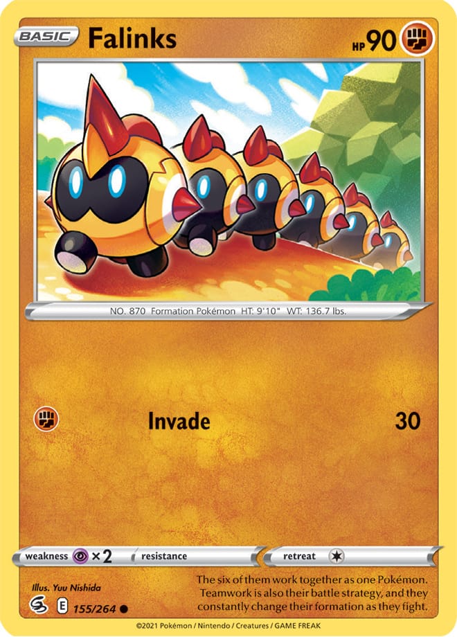 Falinks #155/264 Common - Fusion Strike Pokemon card
