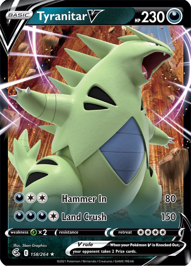 Tyranitar #158/264 Ultra Rare - Fusion Strike Pokemon card