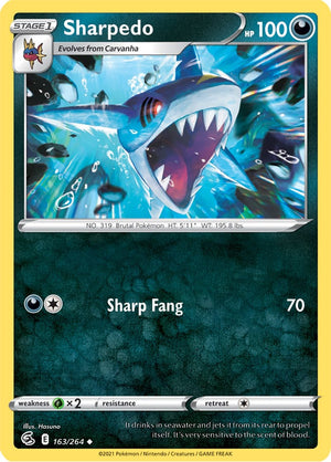 0163 Sharpedo Uncommon Fusion Strike