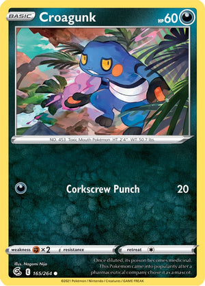 0165 Croagunk Common Fusion Strike