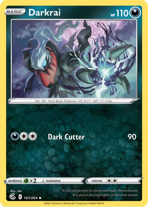 0167 Darkrai Uncommon Fusion Strike