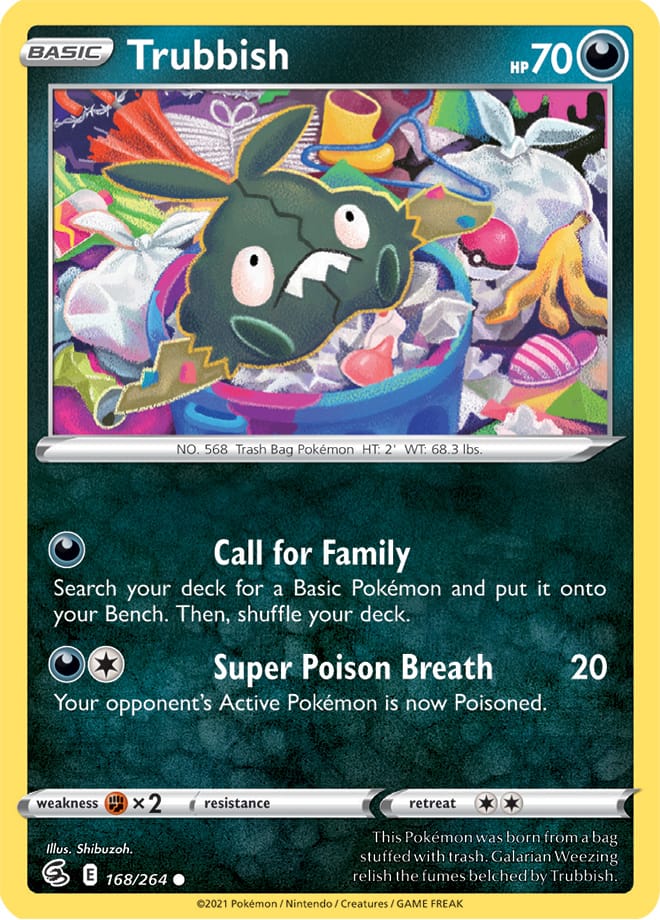 Trubbish #168/264 Common - Fusion Strike Pokemon card