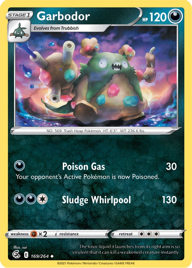Garbodor #169/264 Uncommon - Fusion Strike Pokemon card