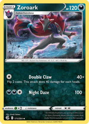 0171 Zoroark Uncommon Fusion Strike