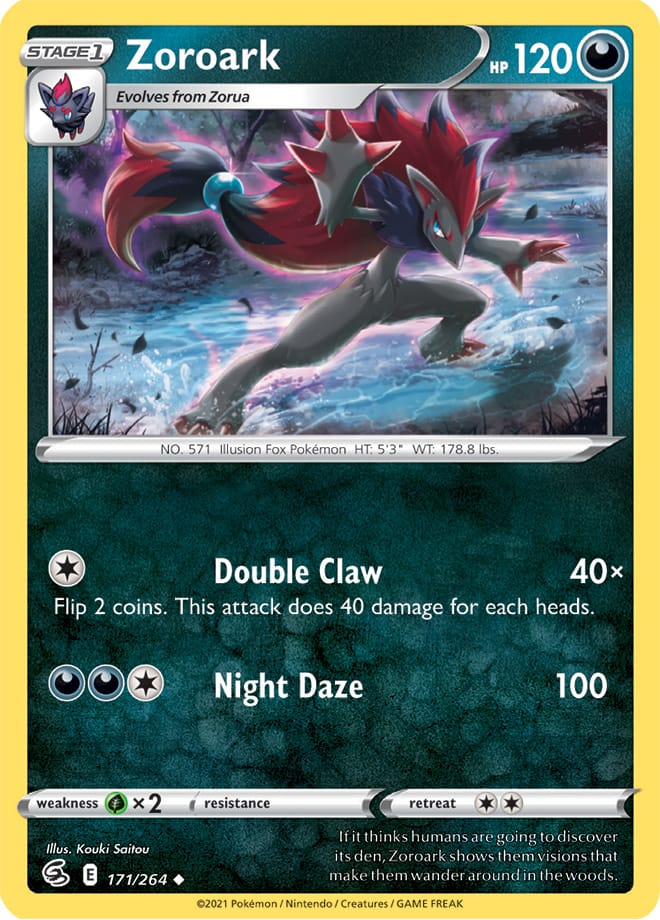 Zoroark #171/264 Uncommon - Fusion Strike Pokemon card