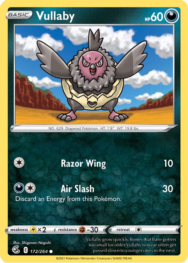 Vullaby #172/264 Common - Fusion Strike Pokemon card