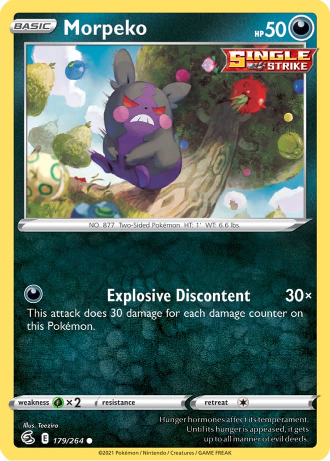 Morpeko #179/264 Common - Fusion Strike Pokemon card