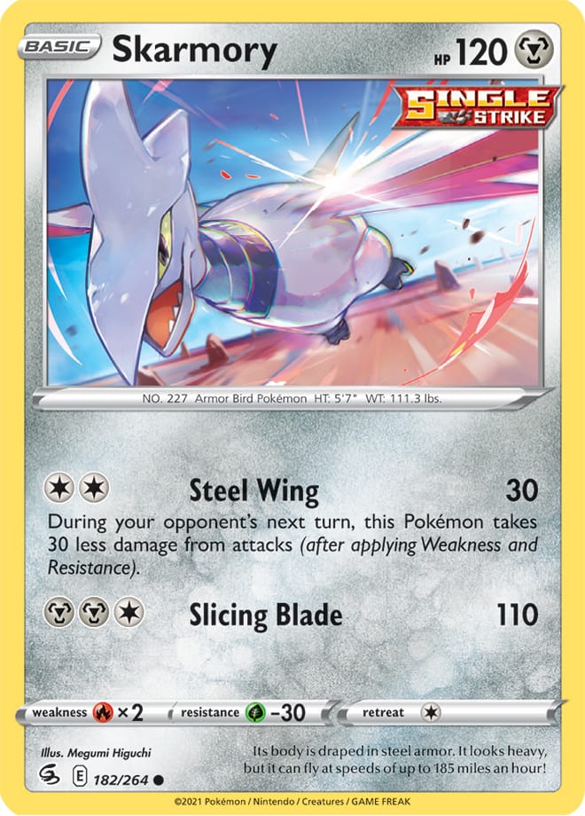 Skarmory #182/264 Common - Fusion Strike Pokemon card