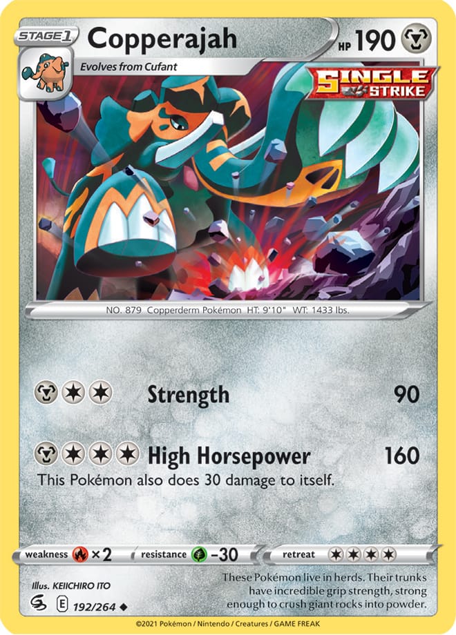 Copperajah #192/264 Uncommon - Fusion Strike Pokemon card