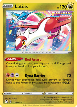 0193 Latias Rare Fusion Strike