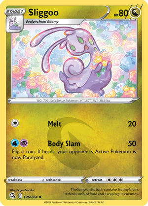 0196 Sliggoo Uncommon Fusion Strike