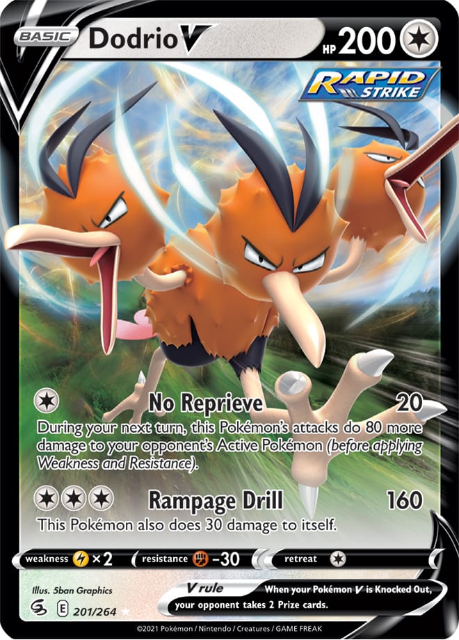 Dodrio #201/264 Ultra Rare - Fusion Strike Pokemon card