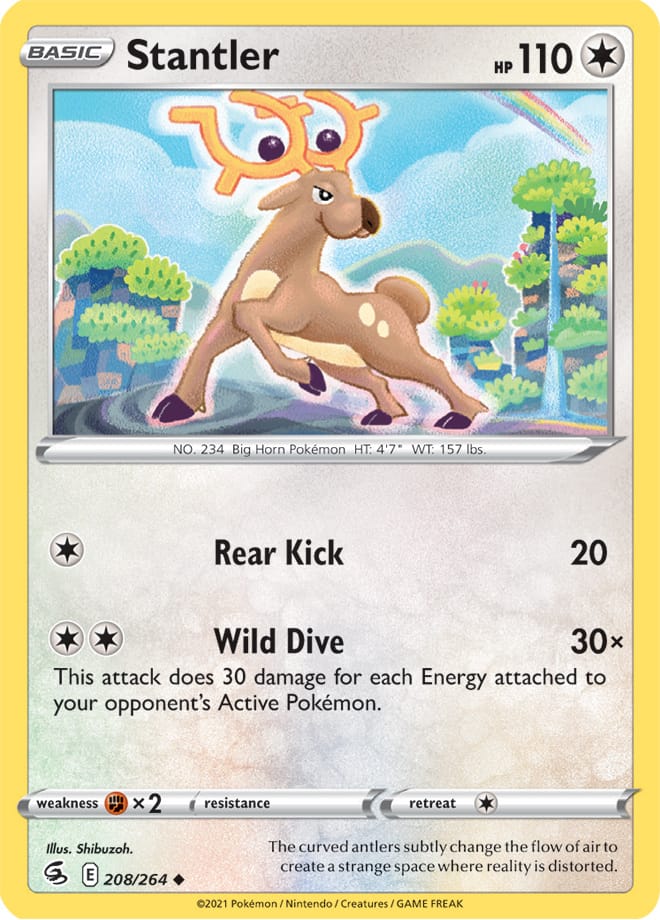 Stantler #208/264 Uncommon - Fusion Strike Pokemon card