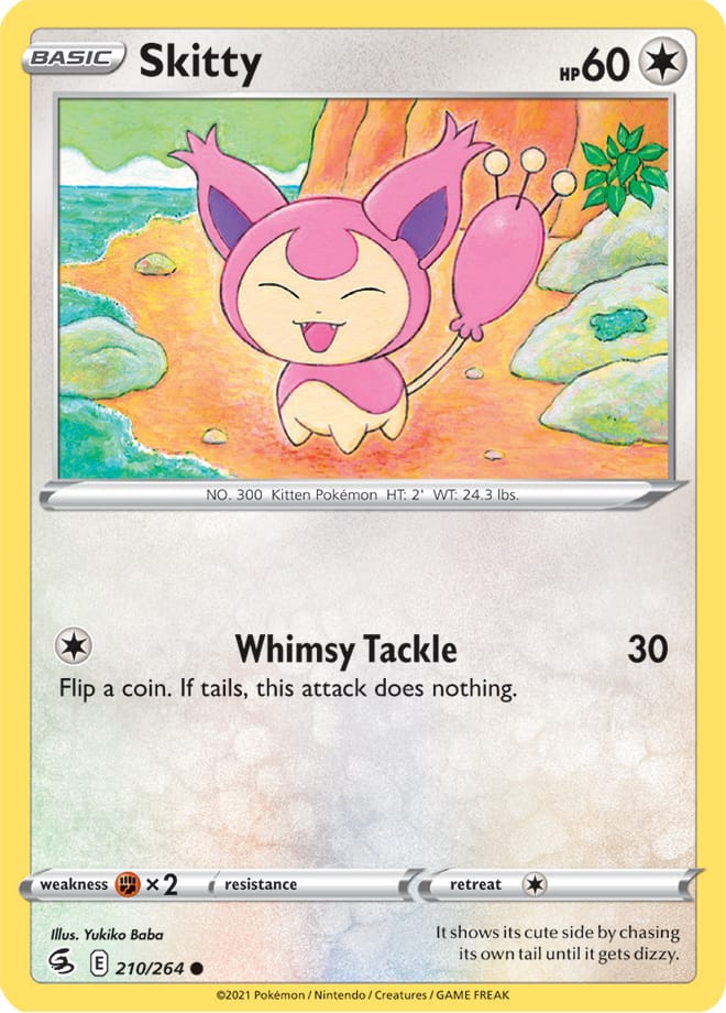 Skitty #210/264 Common - Fusion Strike Pokemon card