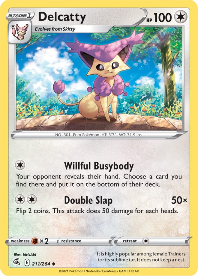Delcatty #211/264 Uncommon - Fusion Strike Pokemon card