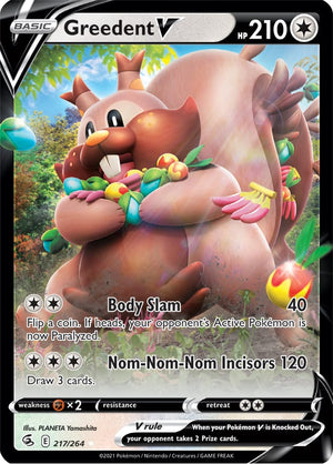 0217 Greedent Ultra Rare Fusion Strike