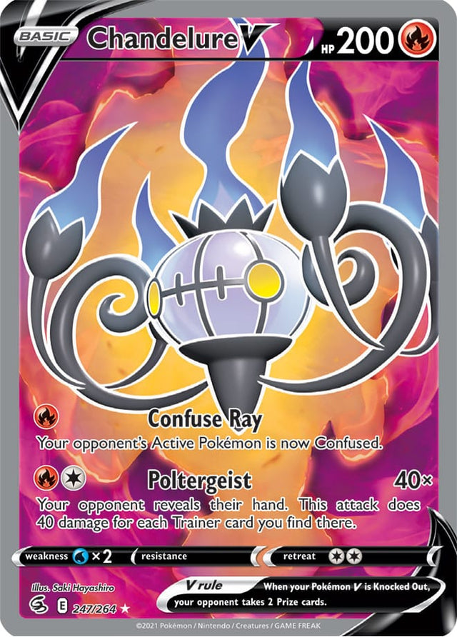 Pokemon Fusion Strike Chandelure V #247