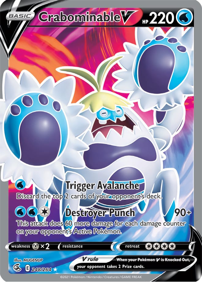 Crabominable #248/264 Ultra Rare - Fusion Strike Pokemon card