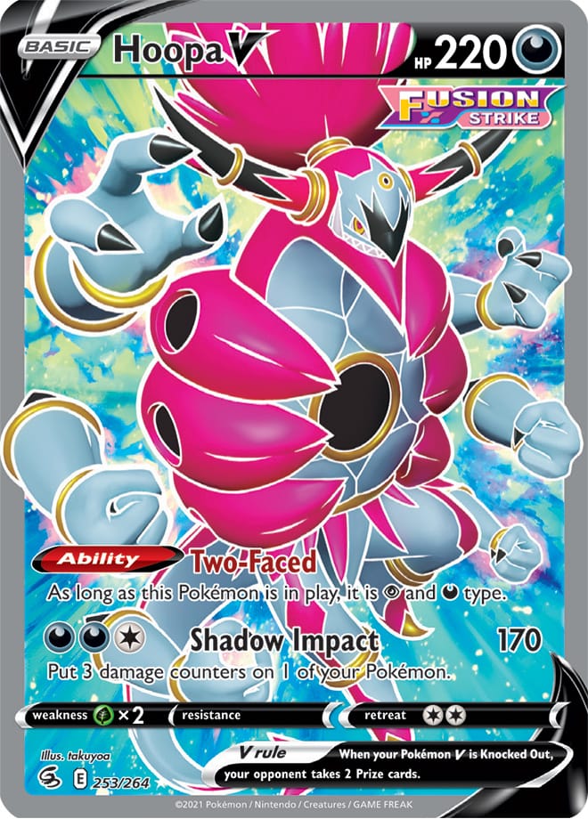 Hoopa #253/264 Ultra Rare - Fusion Strike Pokemon card