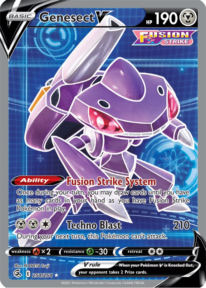 Genesect #254/264 Ultra Rare - Fusion Strike Pokemon card