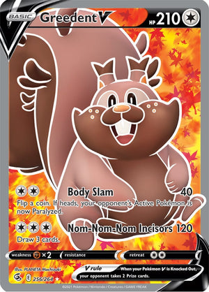 0256 Greedent Ultra Rare Fusion Strike