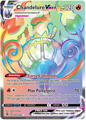 0265 Chandelure Secret Rare Fusion Strike