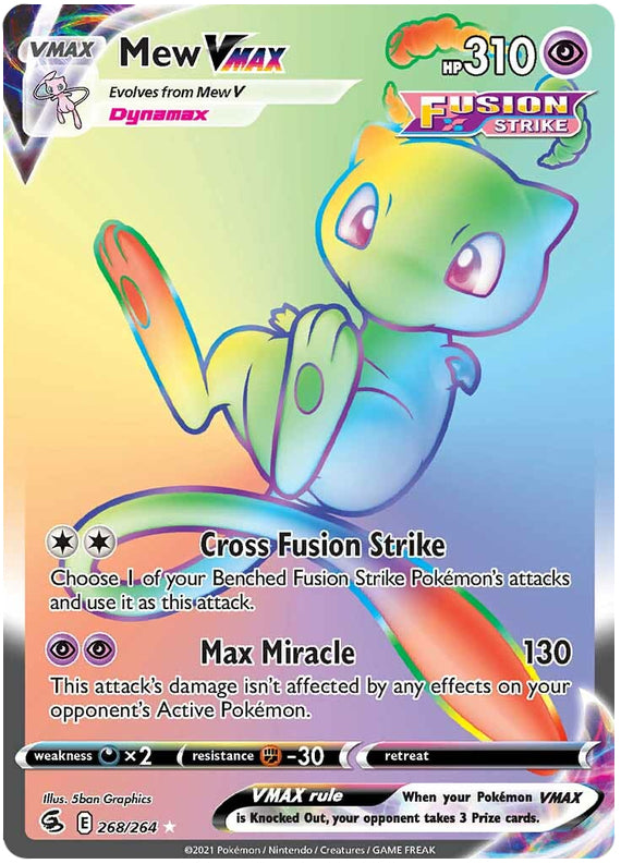 Pokemon Fusion Strike Mew VMAX #268