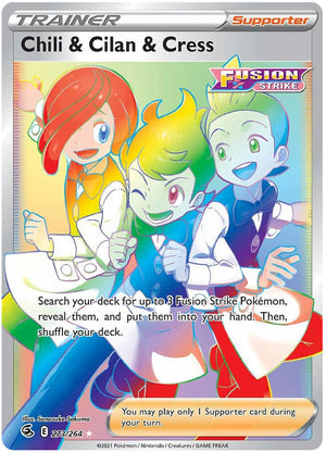 0273 Chili & Cilan & Cress Secret Rare Fusion Strike