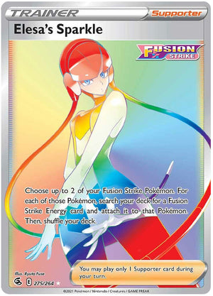 0275 Elesa Secret Rare Fusion Strike